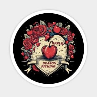 Apple Picking Season Apple Fruit Lover Funny Magnet